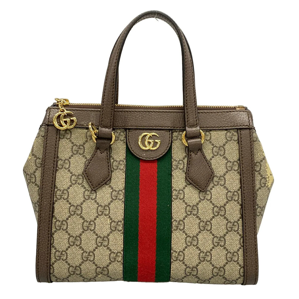 Gucci Ophidia Beige Dark Brown Pvc #373525G81B